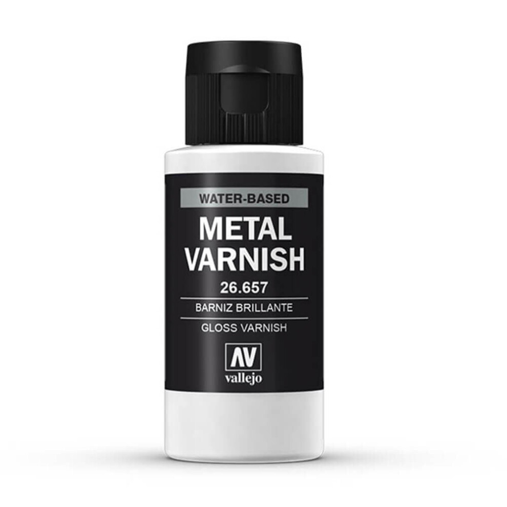 Val26657 - Av Vallejo Metal Color - Gloss Metal Varnish 60ml