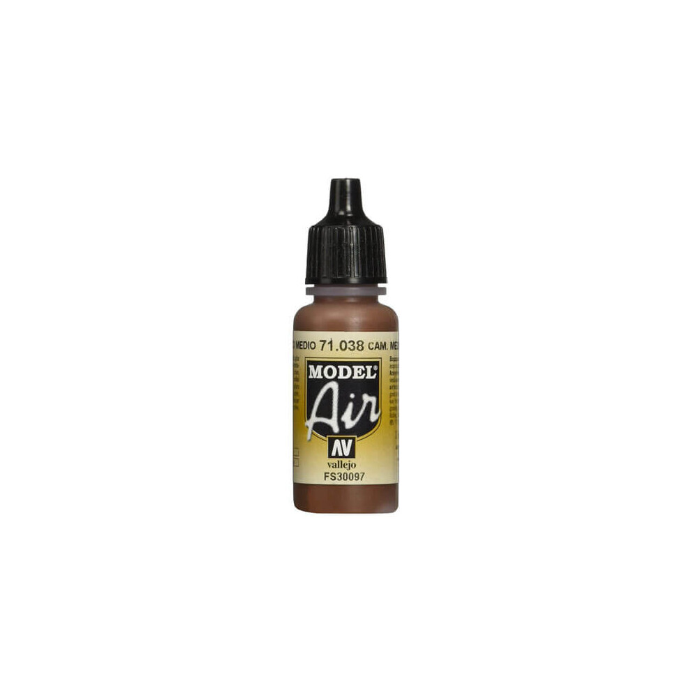 Val038 - Av Vallejo Model Air 17ml - Camouflage Medium Brown