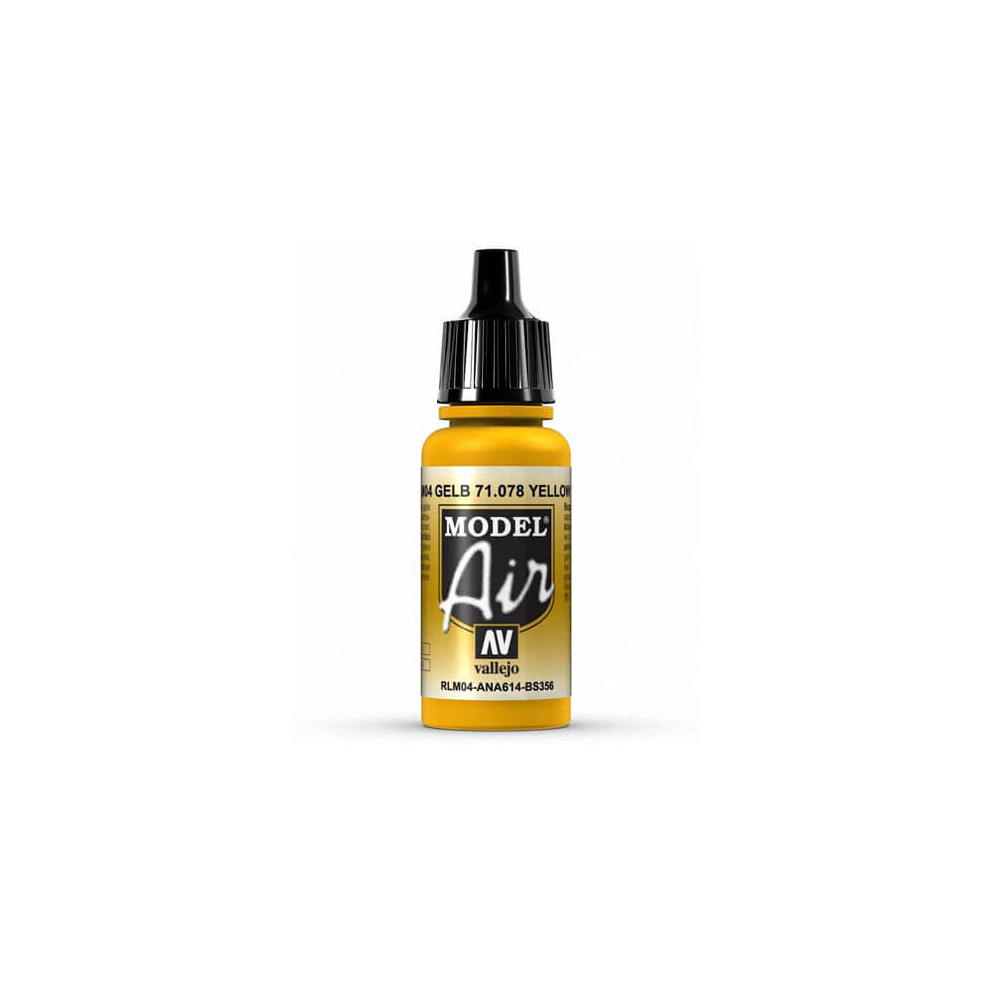 Val078 - Av Vallejo Model Air 17ml - Yellow (rlm04)