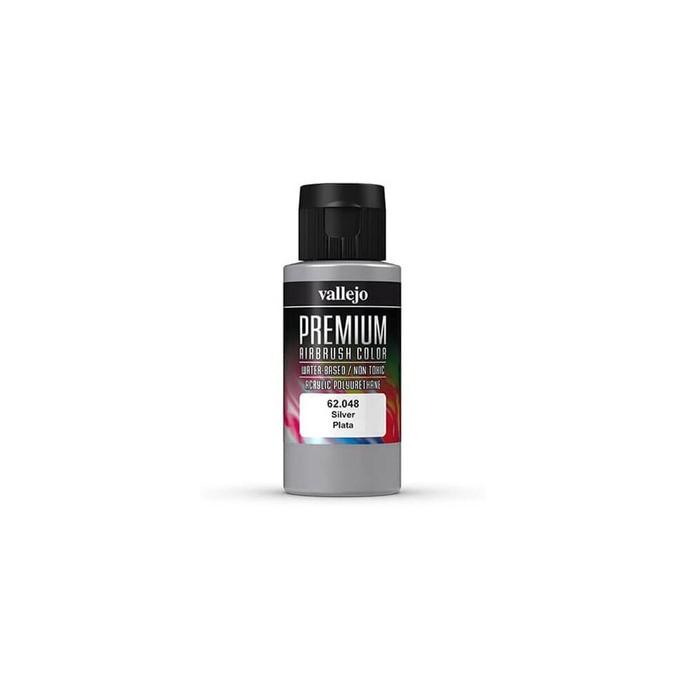 Val62048 - Av Vallejo Premium Color - 60ml - Silver