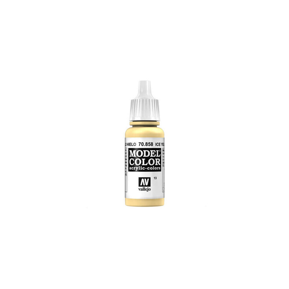 Val858 - Av Vallejo Model Color 17ml - Ice Yellow