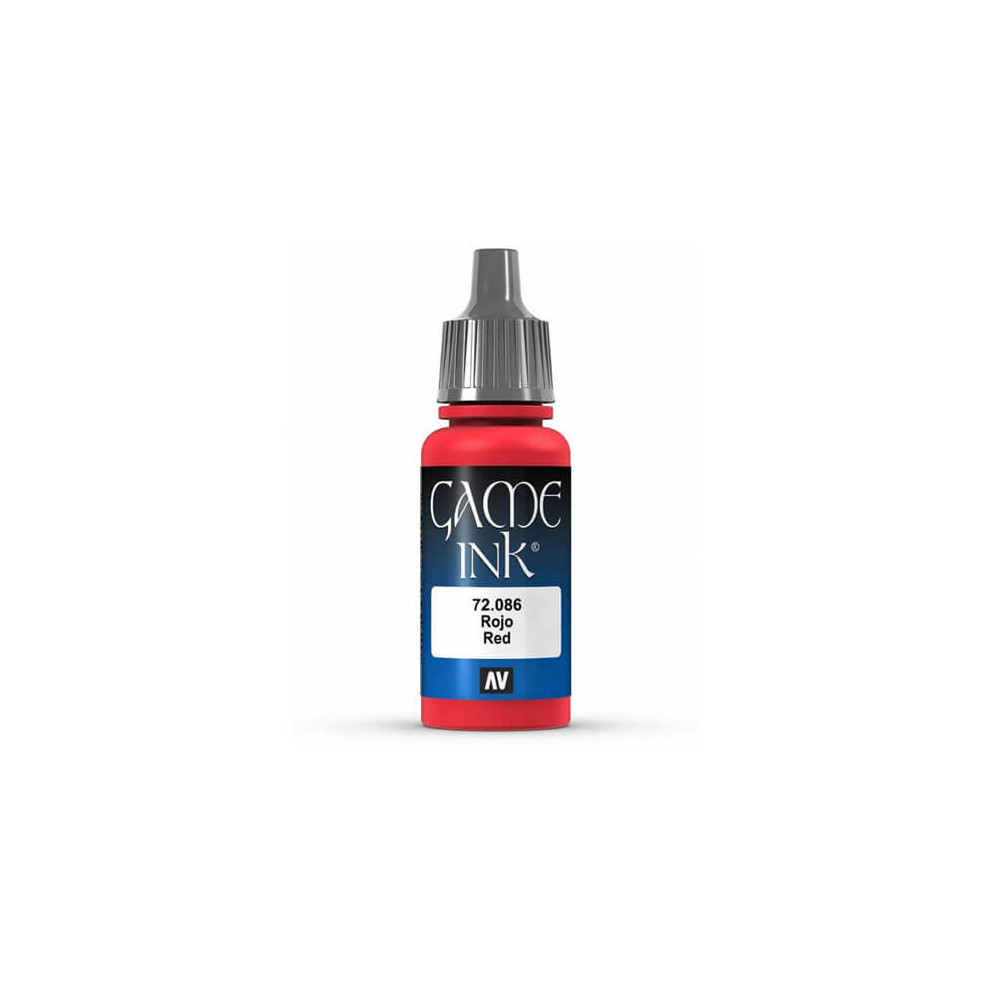 Val72086 - Av Vallejo Game Color - Game Ink - Inky Red 17ml