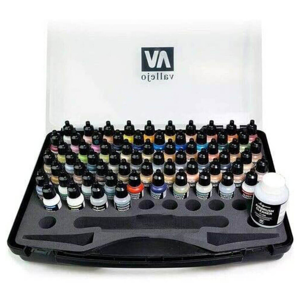 Val72872 - Av Vallejo Game Air - Plastic Case with 51 Colours