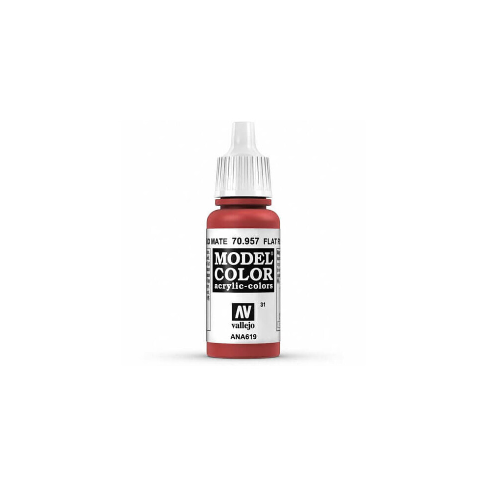 Val957 - Av Vallejo Model Color 17ml - Flat Red