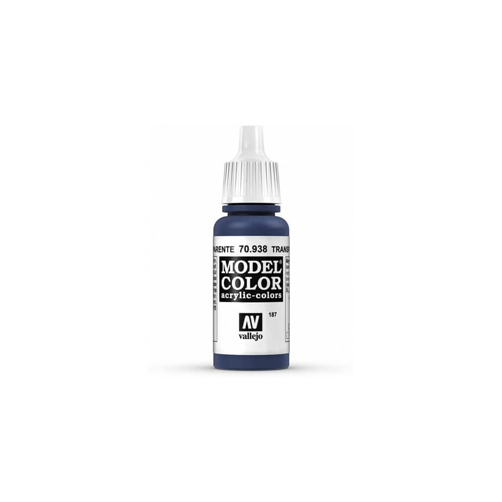 Val938 - Av Vallejo Model Color 17ml - Transparent Blue