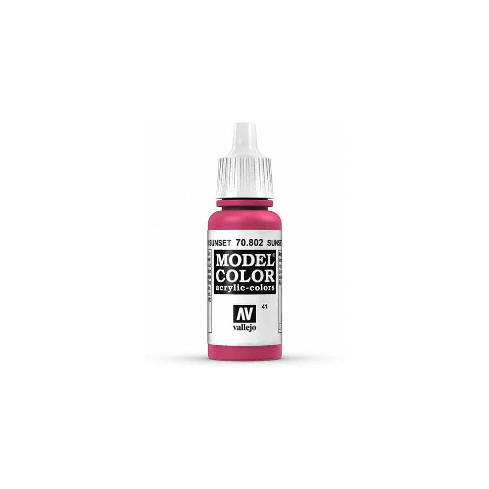 Val802 - Av Vallejo Model Color 17ml - Sunset Red