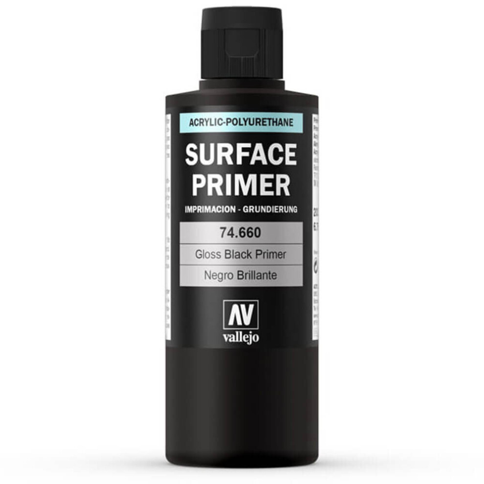 Val74660 - Metal Color - Gloss Black Primer 200ml
