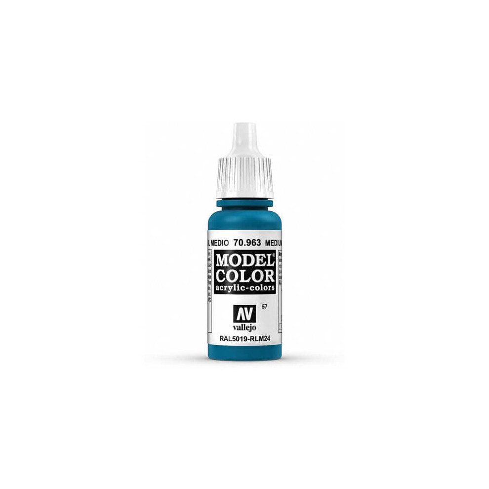 Val963 - Av Vallejo Model Color 17ml - Medium Blue