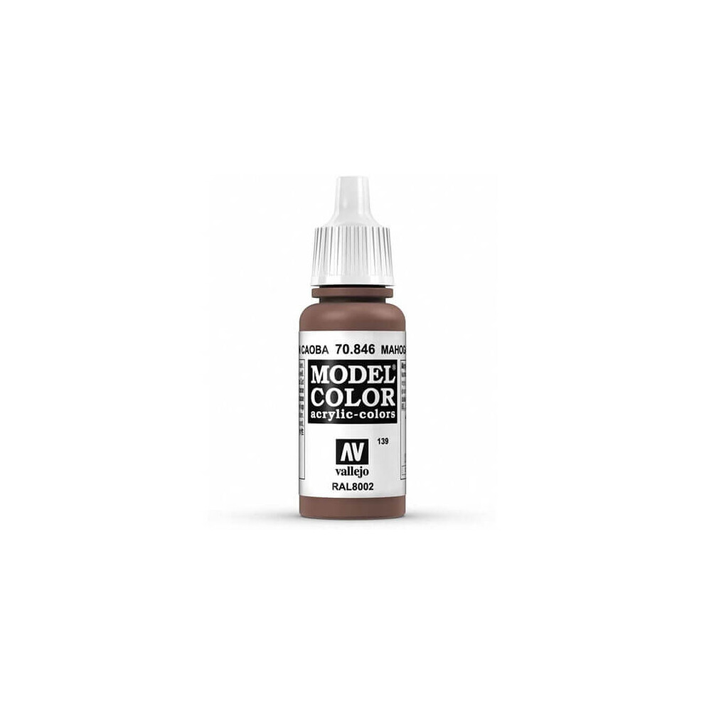 Val846 - Av Vallejo Model Color 17ml - Mahogany Brown