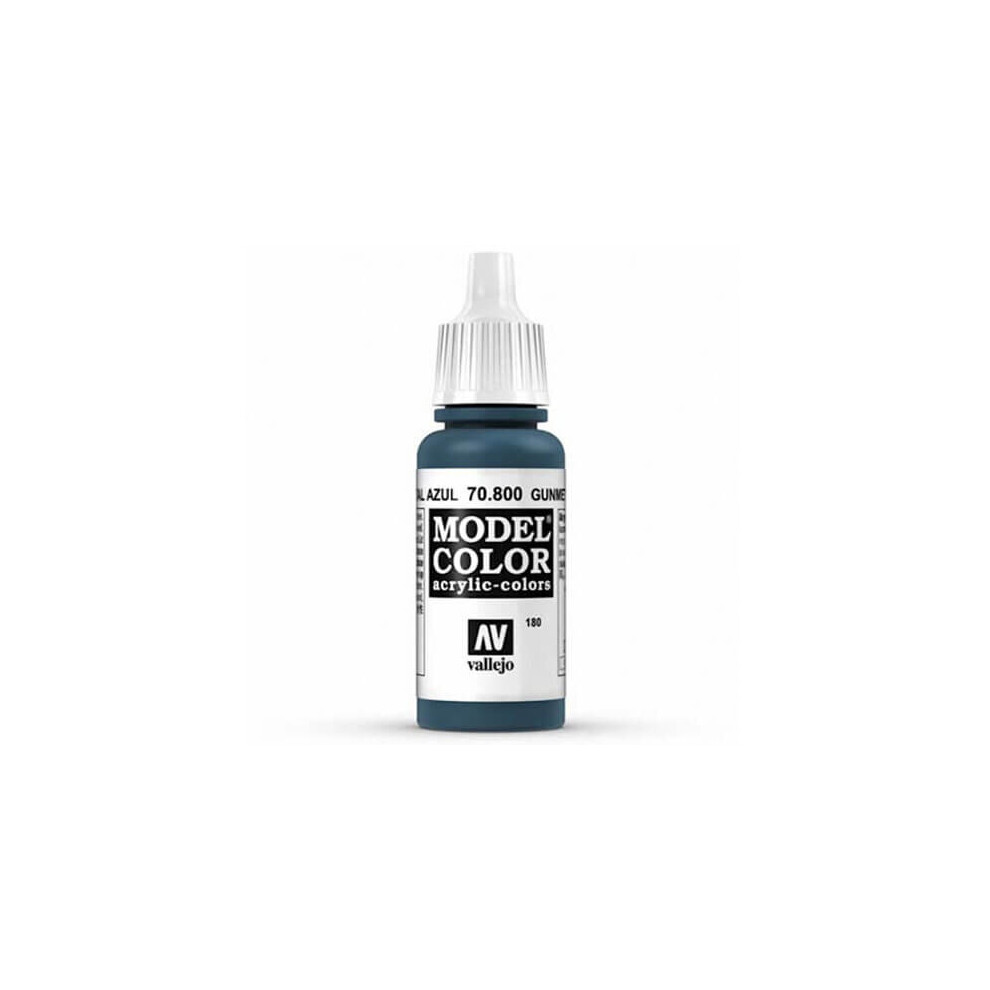 Val800 - Av Vallejo Model Color 17ml - Metallic Gunmetal Blue