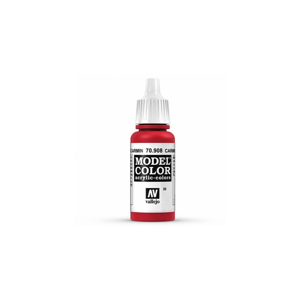 Val908 - Av Vallejo Model Color 17ml - Carmine Red