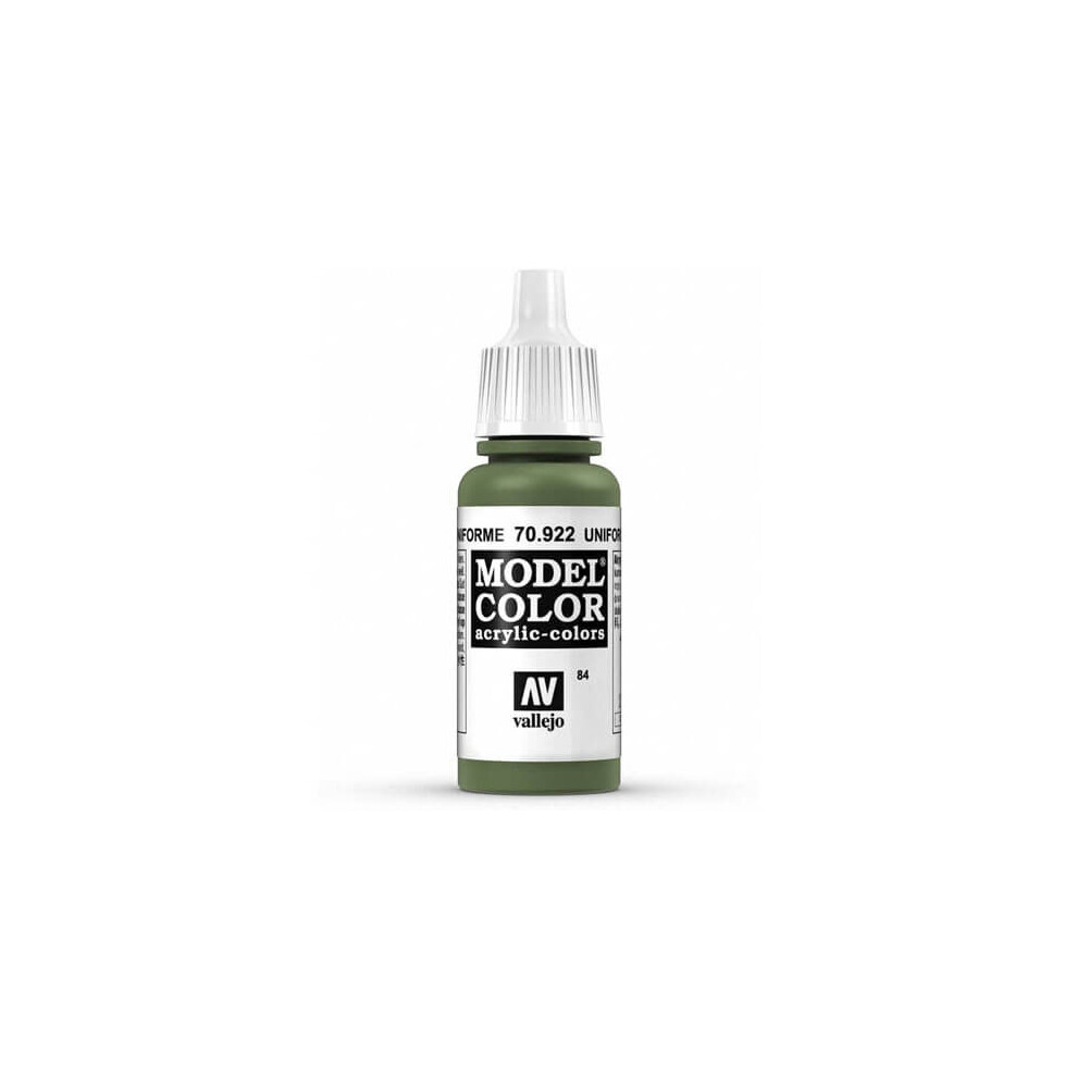 Val922 - Av Vallejo Model Color 17ml - Uniform Green