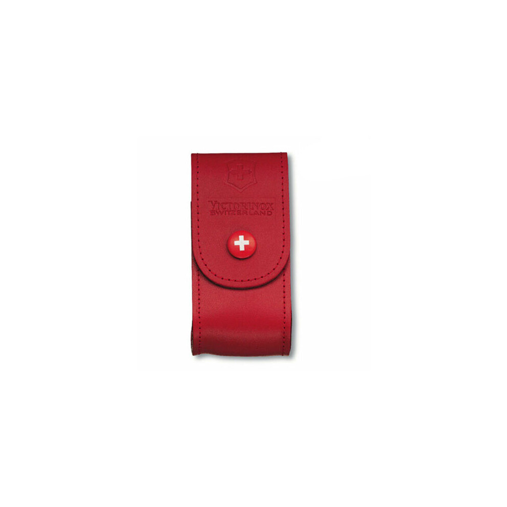 (Red (2-4 Layer)) Genuine Victorinox Holster - Swiss Army Knife Belt Pouch - Various Colours