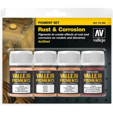 Val73194 - Av Vallejo Pigments Set - Rust & Corrosion