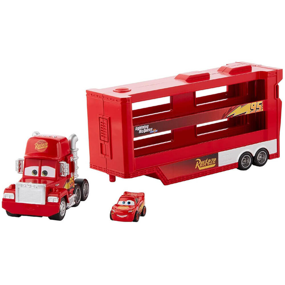 Disney Cars Mini Racer Mack Truck Transporter
