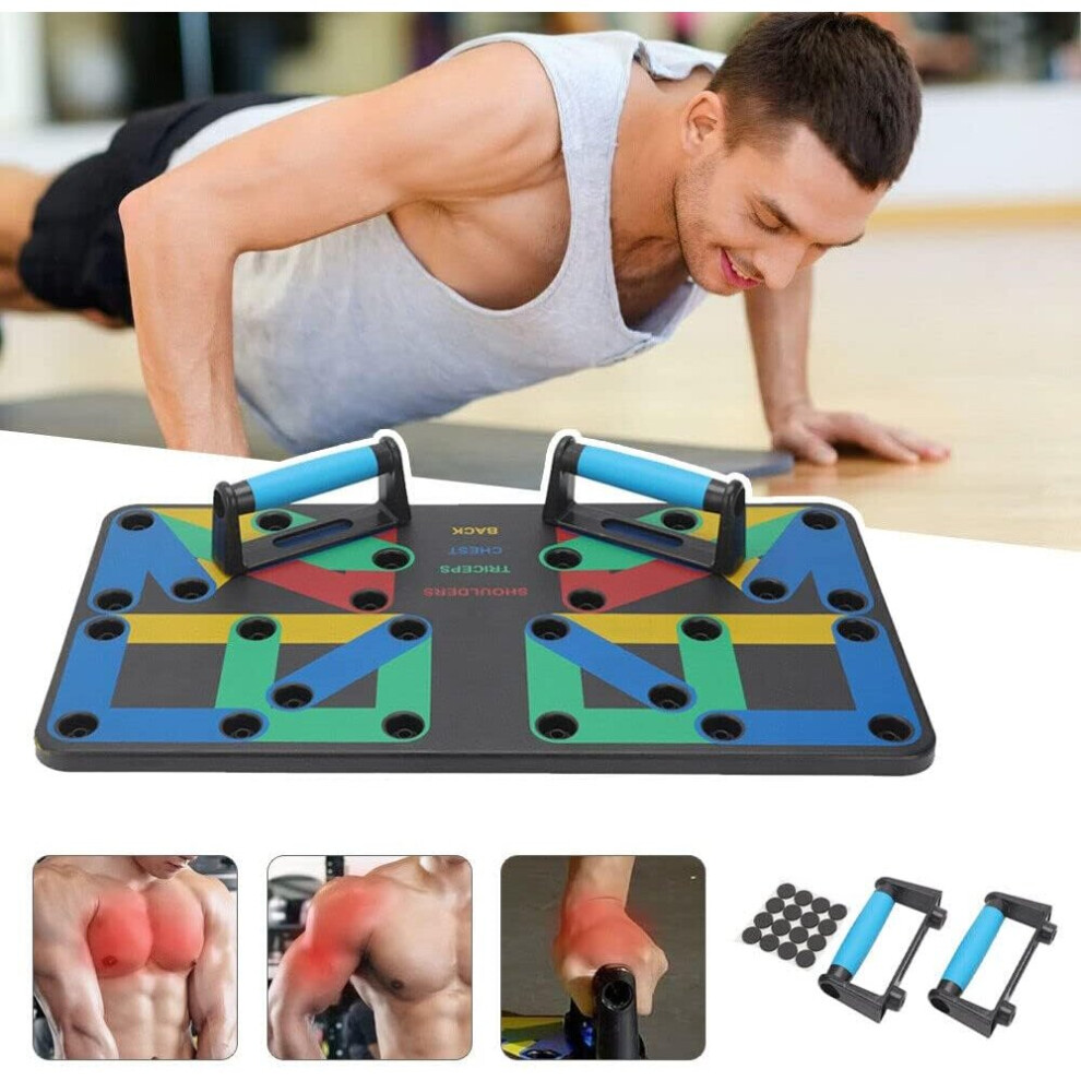 12in1 Push up Board Stands Fitness Workout Pull rope Chest Training 
