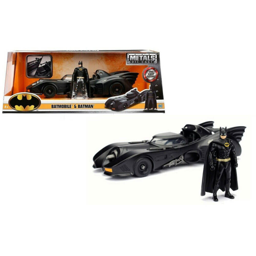 Batman Batmobile The Movie With Figure 1:24 Jada 98260 253215002