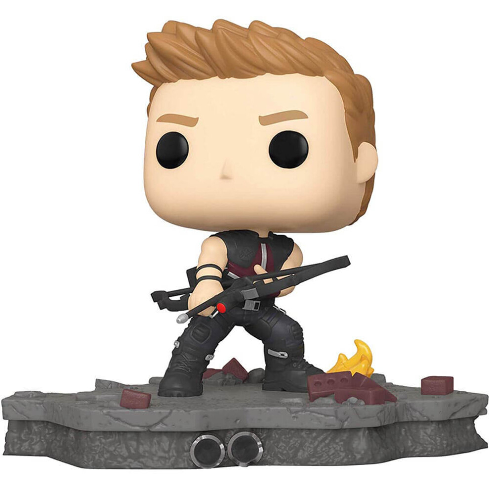 Funko Pop! Deluxe, Marvel: Avengers Assemble Series - Hawkeye, Amazon Exclusive, Figure 3 of 6, Multicolor