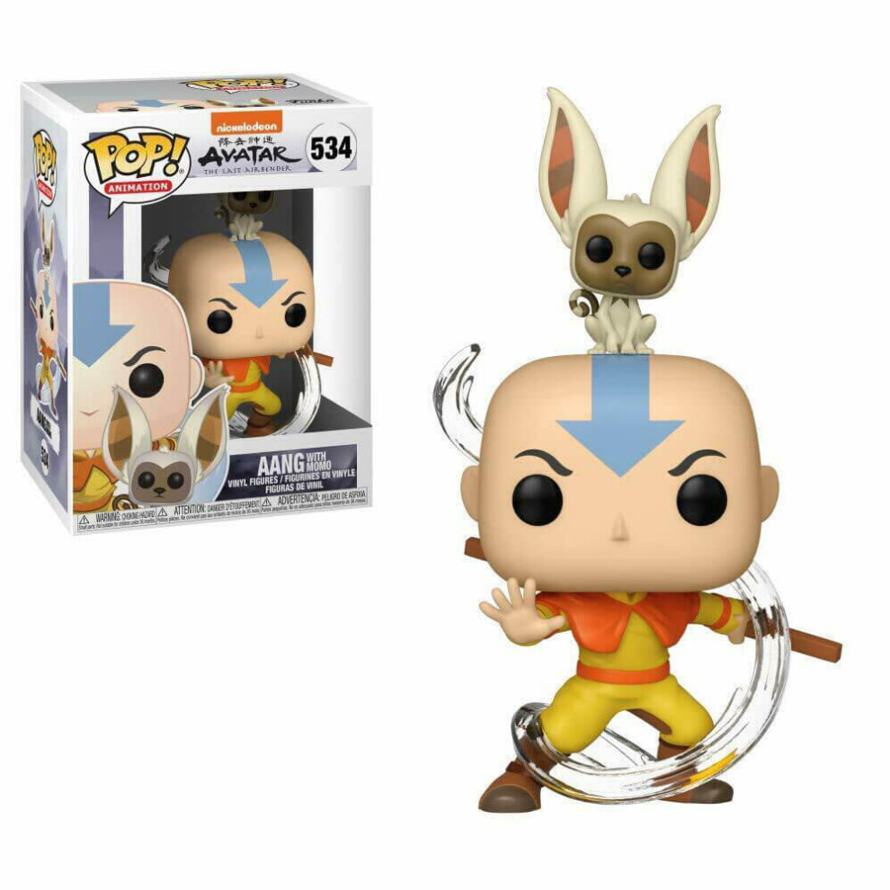 POP & BUDDY AVATAR AANG W/ MOMO VINYL FIG (C: 1-1-2)