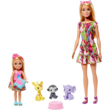 Barbie und Chelsea Das verlorene Geburtstags-Playset mit Chelsea-Puppen, 3 Tieren & Zubehör, Geschenk für 3- bis 7-Jährige