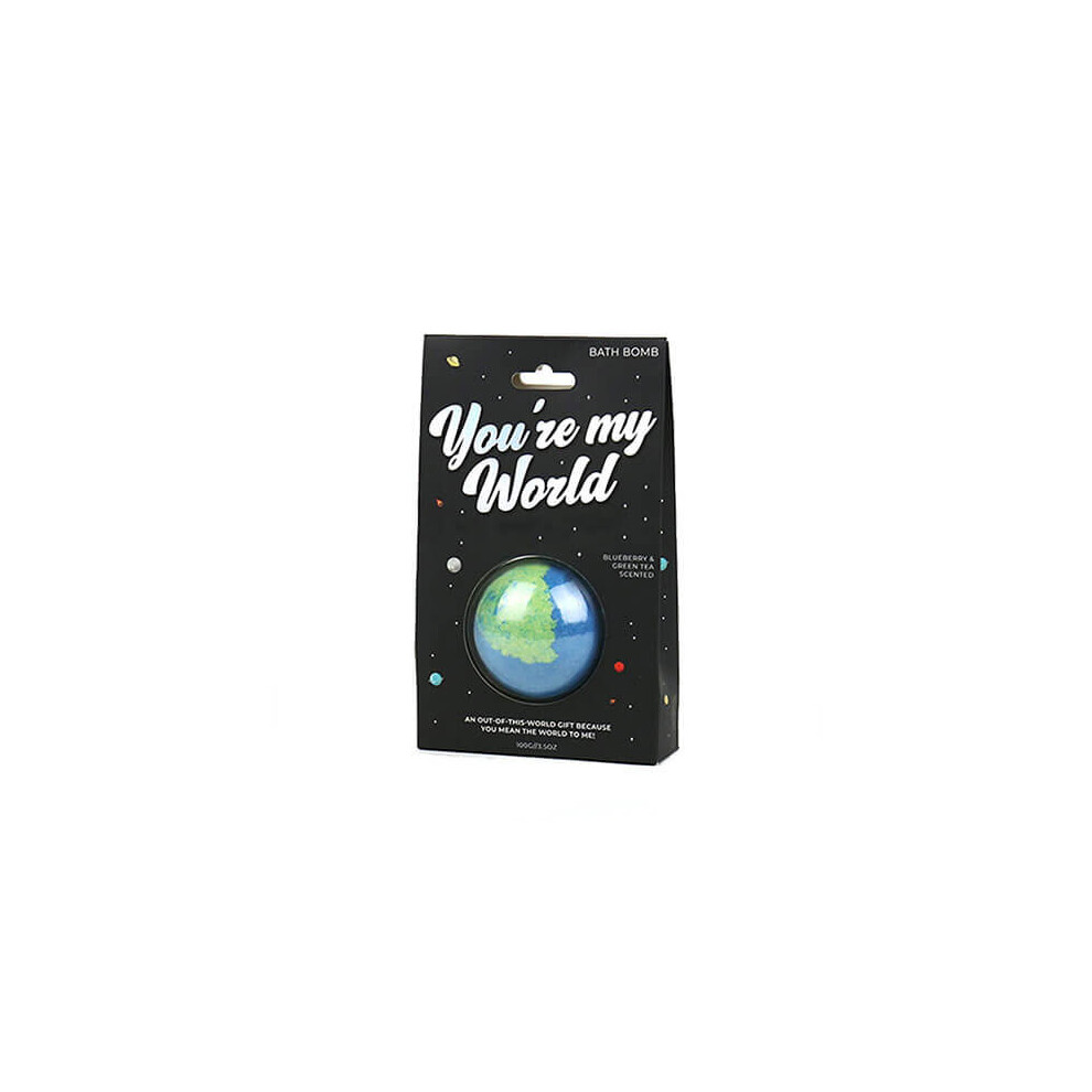 Gift Republic Green You're My World Bath Bomb