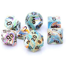 Chessex CHX27441 DICE - FESTIVE: 7PC Vibrant/Brown