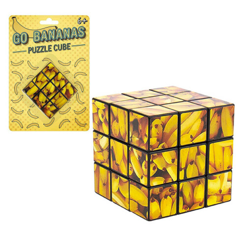 Gift Republic Go Bananas Retro Style Puzzle Cube
