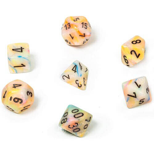 Chessex Festive Polyhedral Circus/Black 7-Die Set