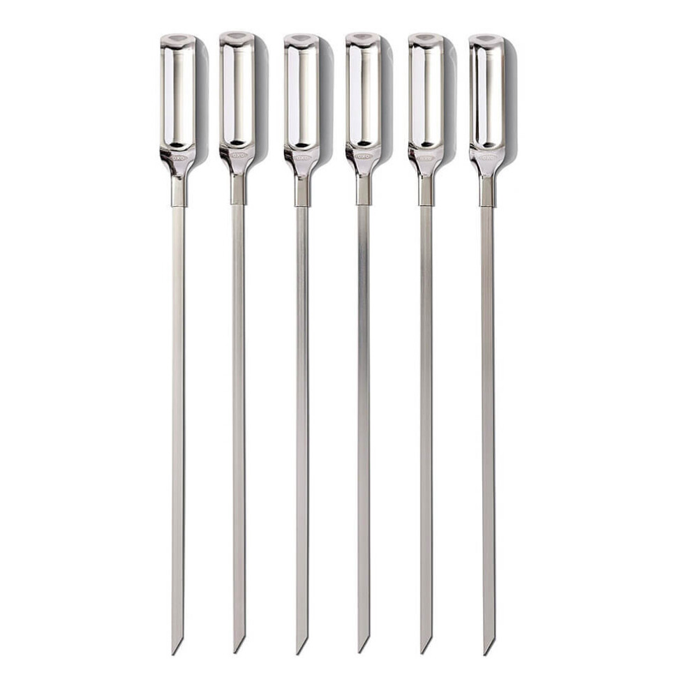 Oxo Good Grips Stainless Steel Grilling Skewers Set Of 6 Piece