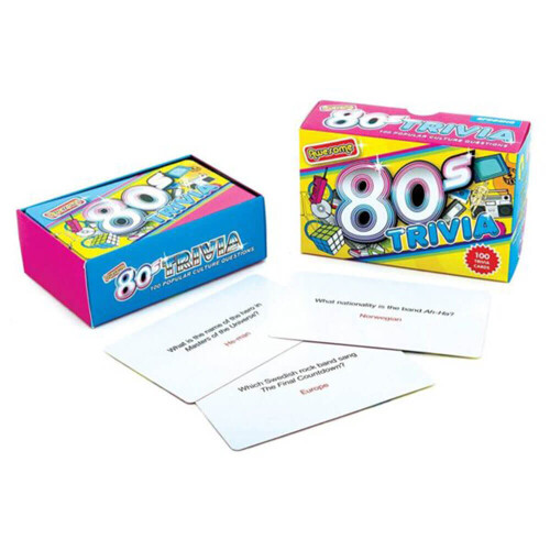 Gift Republic Awesome 80's Trivia 100 Questions Quiz Game