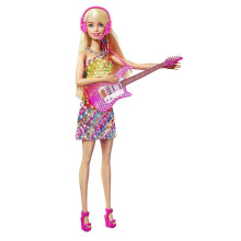GYJ21 Barbie Malibu Singing Doll - Big City Big Dreams, Lights Up Dress, Sings 2 Original Songs, Microphone & Accessories