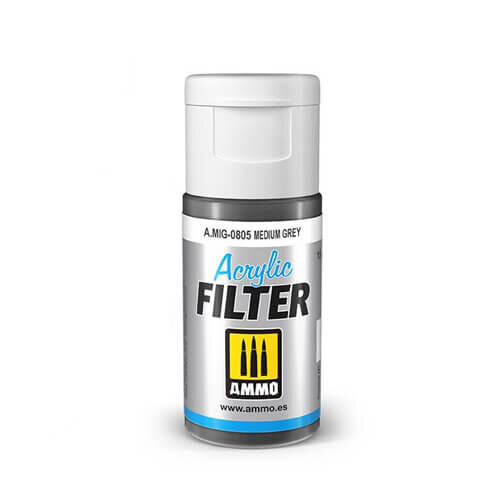 ACRYLIC FILTER Medium Grey Ammo AMIG0805