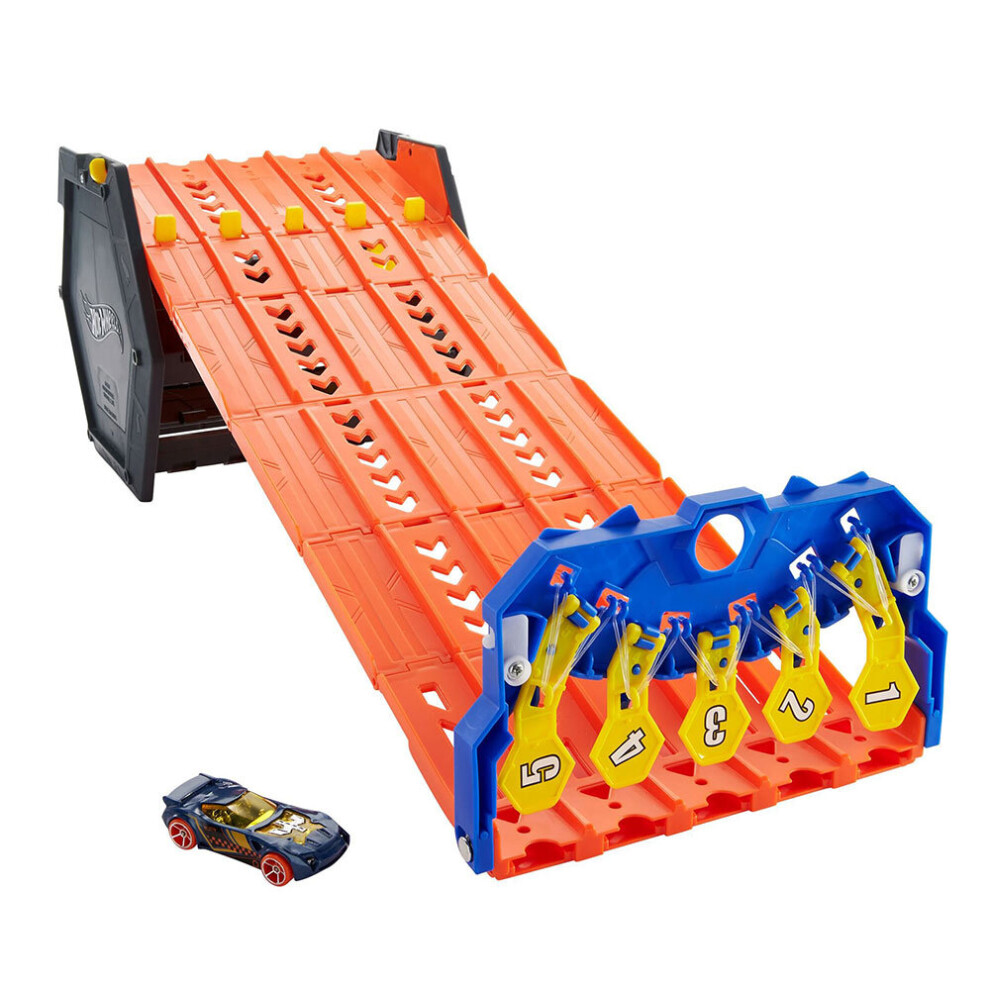 Hot Wheels Roll Out Raceway Track Set And Car