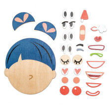 Houten puzzel 'Hoe gaat het' - Tender Leaf Toys - 32 stukken - Thema menselijk lichaam - Voor kinderen van 2 tot 6 jaar