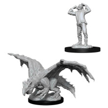 D&D Nolzur's Omålade Miniatyrer: Våg 11: Grön Drakunge & Drabbad Elf