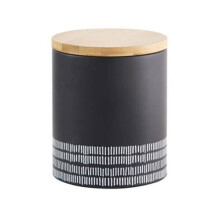 Typhoon Monochrome Metal Storage Canister - Black 1 Litre