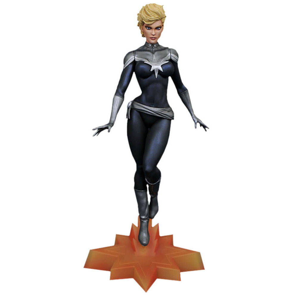 Diamond Select Toys Marvel Gallery Shield Captain Marvel Statue - Sdcc 2019 Exclusive Black/Silver