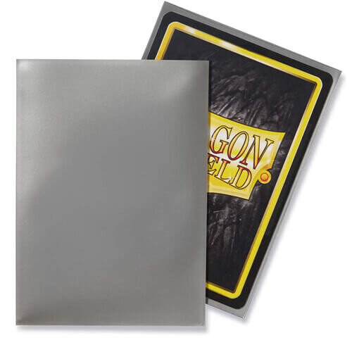 Dragon Shield Standard Silver Card Sleeves - 100 Sleeves - Board Game