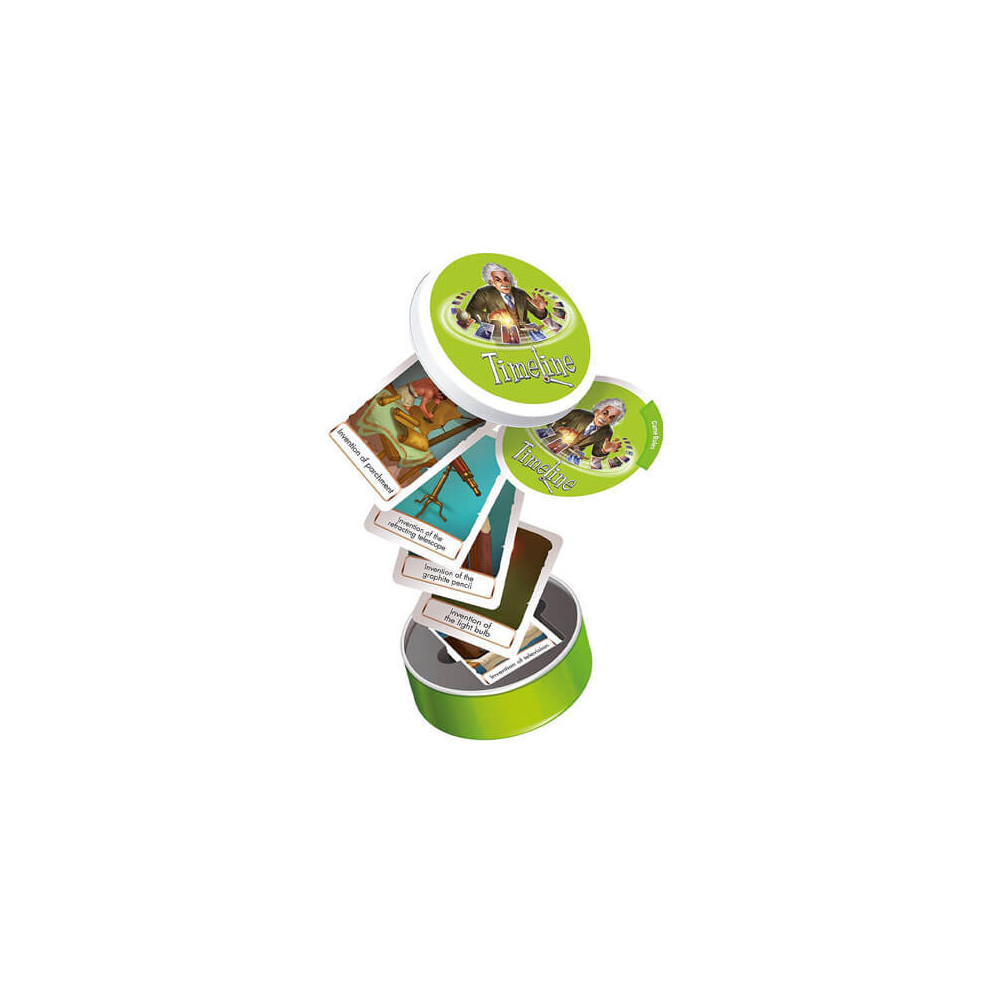 Asmodee Timeline Inventions Eco Blister Card Game Blue