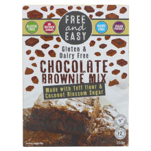 Free & Easy Chocolate Brownie Mix 350g ( pack of 4 )