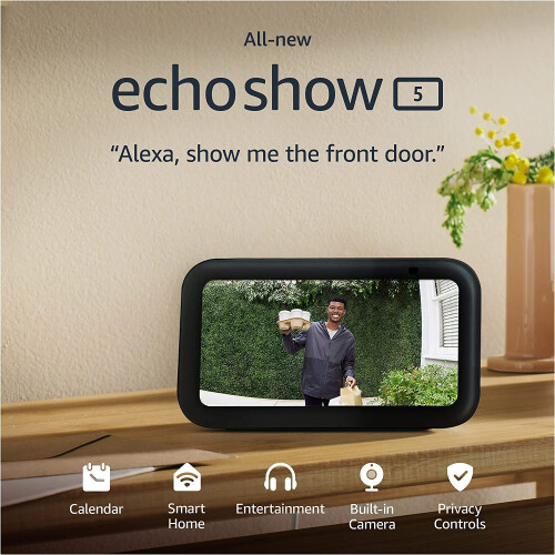 Refurbished Amazon (Charcoal) Amazon Echo Show 5 (3rd Gen, 2023 release) 2