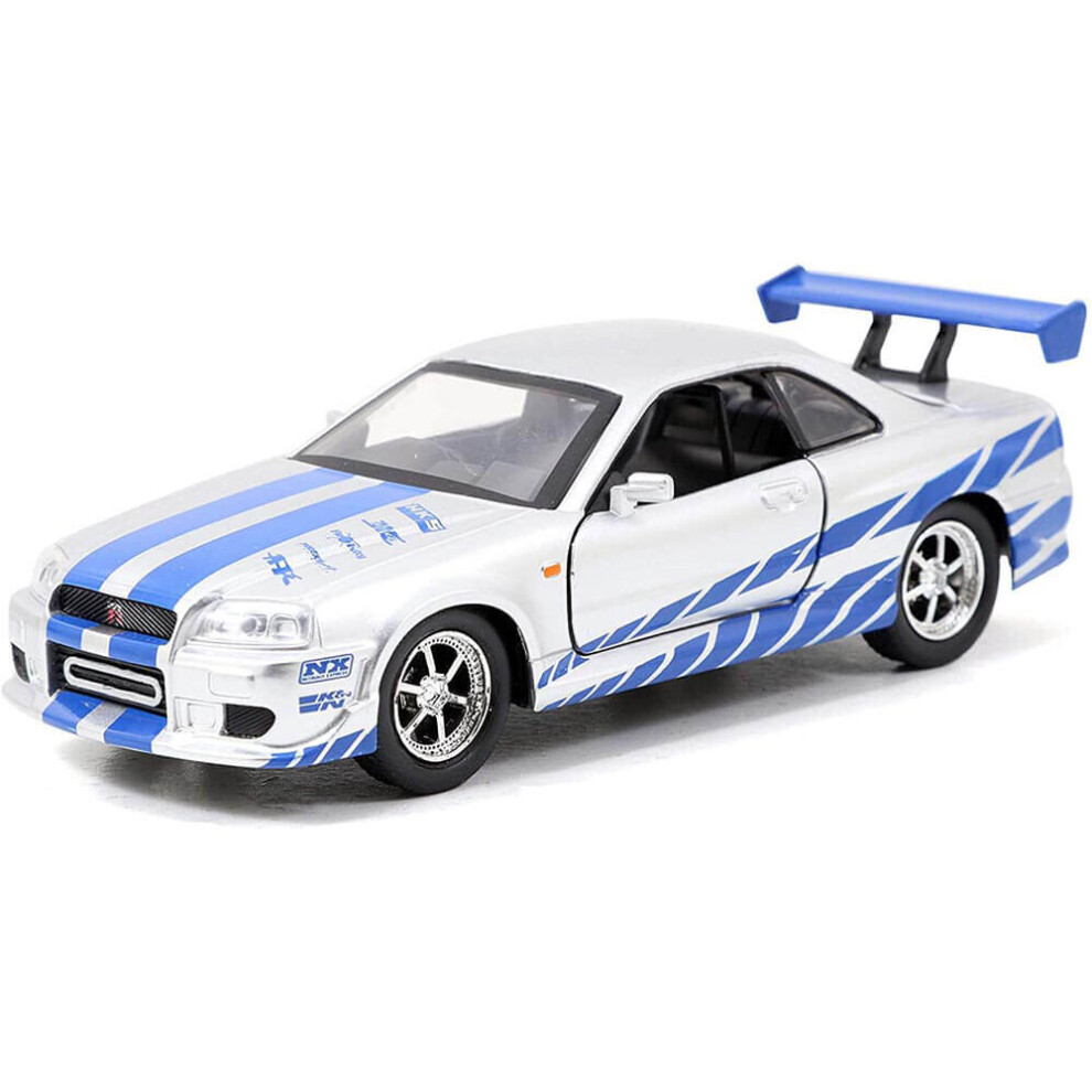 Jada 2002 Nissan Skyline Gtr R34 Fast And Furious Silver - 1:32