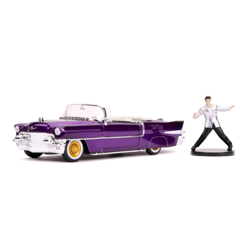 Jada 1956 Cadillac Eldorado With Elvis Figure - 1:24