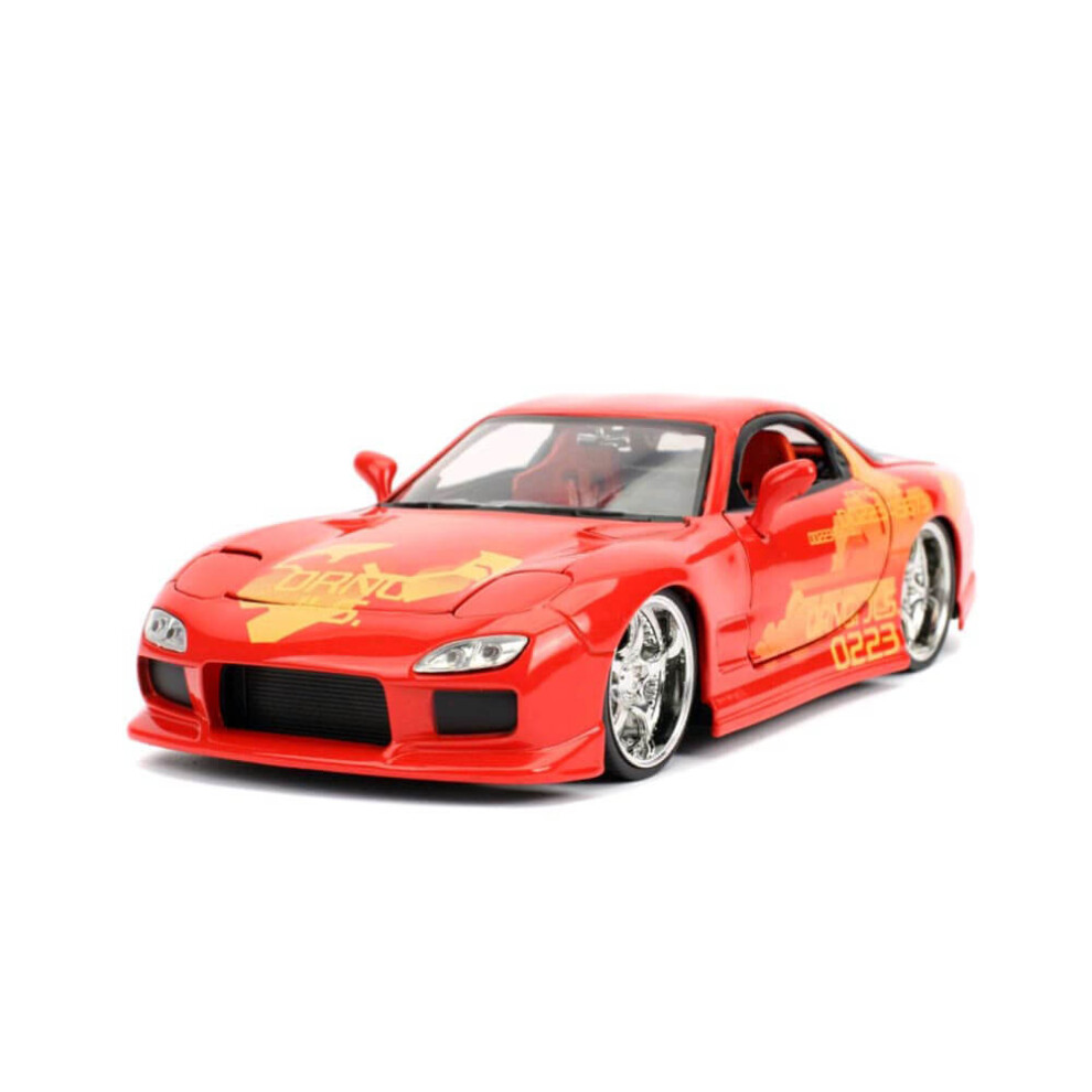 Jada Orange Julius\' Mazda RX-7 \Fast & Furious\" Movie 1/24 Diecast Model Car by Jada"