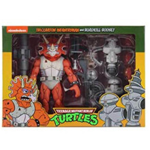 Triceraton Infantryman & Roadkill Rodney (TMNT) Neca Action Figure - Plush Soft Toy