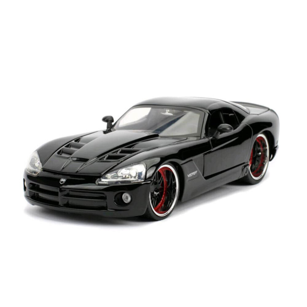 New Jada Letty\'S Dodge Viper Srt 10 Fast & Furious Movie 1/24 Diecast Model Car By 30731 Black