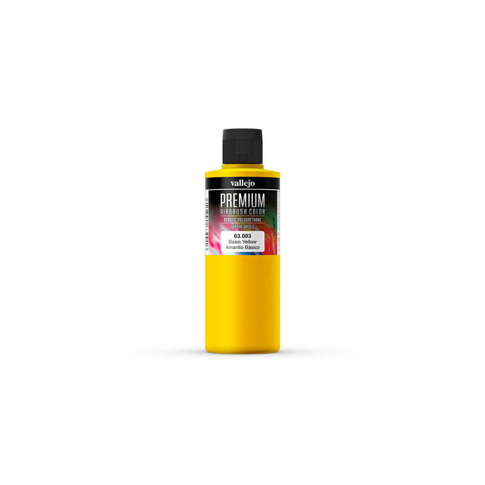 VAL63003 - AV Vallejo Premium Color - 200ml - Opaque Basic Yellow