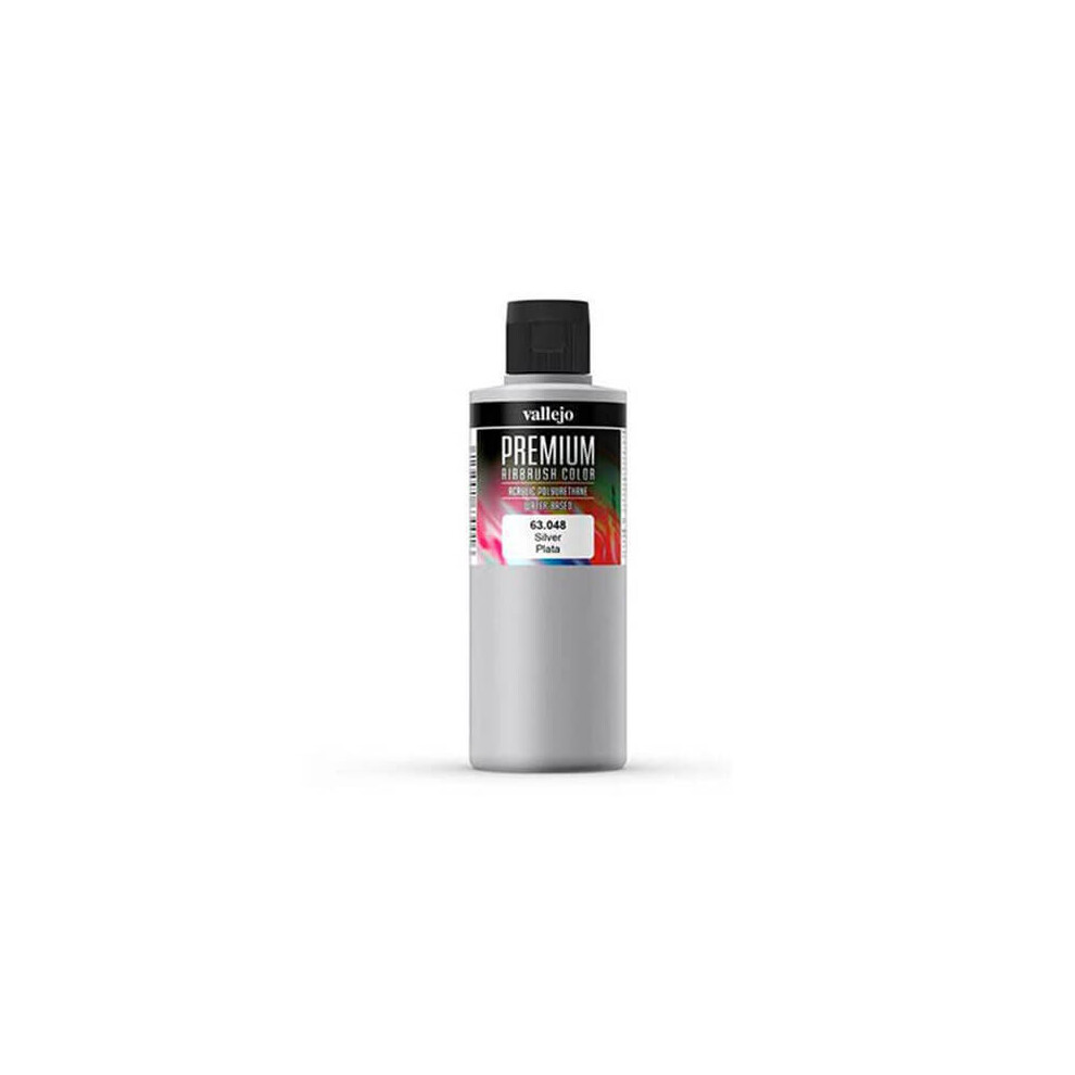 VAL63048 - Vallejo Premium Color - 200ml Pearl & Metallics Silver