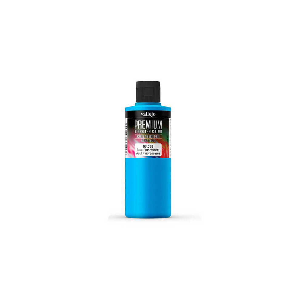 VAL63038 - AV Vallejo Premium Color - 200ml - Fluorescent Blue