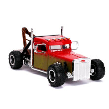 Fast & Furious prsentiert: Hobbs & Shaw Hobbs 1:24 Custom Peterbilt Truck Druckguss-Autospielzeug fr Kinder und Erwachsene